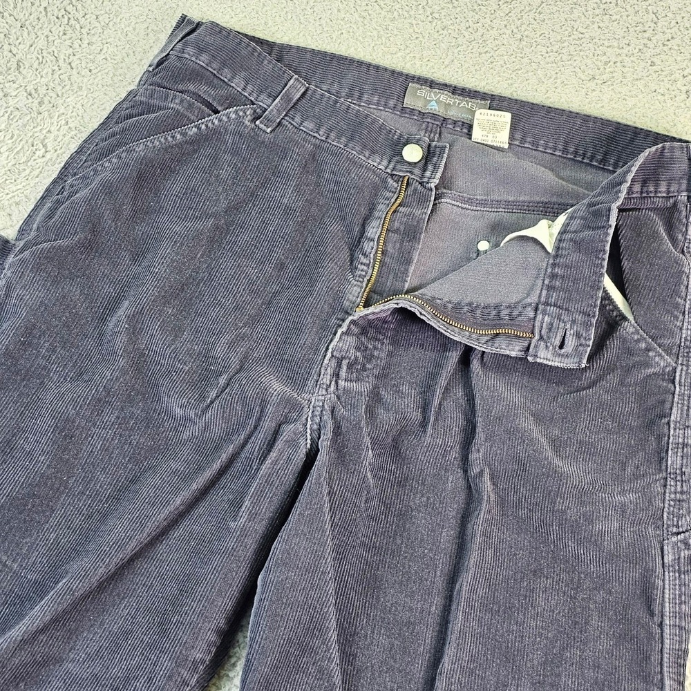 Levis Silvertab Mens 35x32 Blue Corduroy Carpenter Relaxed Fit Pants Y2K Skater